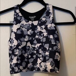 Old Navy Active Women's Blue and White Sports Bra size L